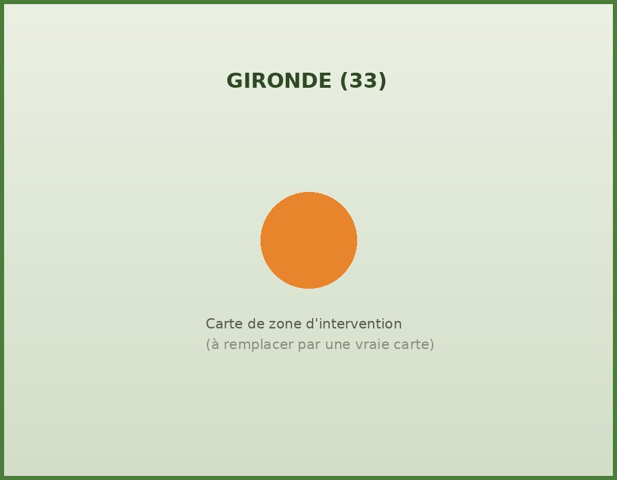Zone d'intervention Gironde 33